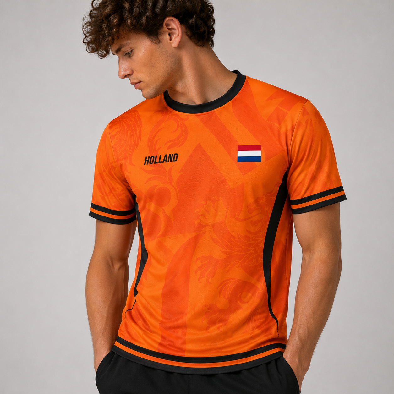Dutchie Voetbalshirt (Eigen Rugnummer)