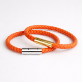 Handgeweven Leren Armband