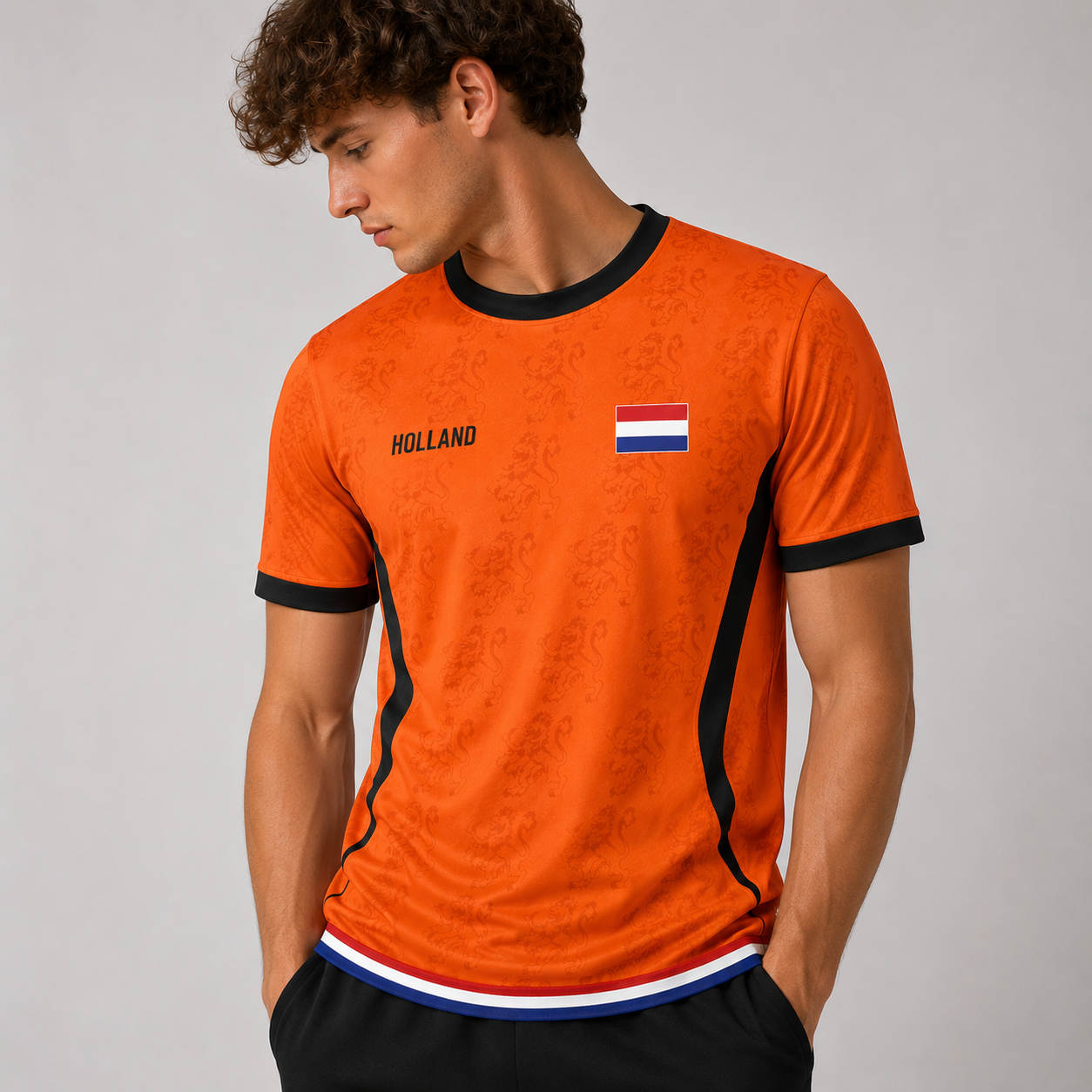 Dutchie Voetbalshirt (Eigen Rugnummer)