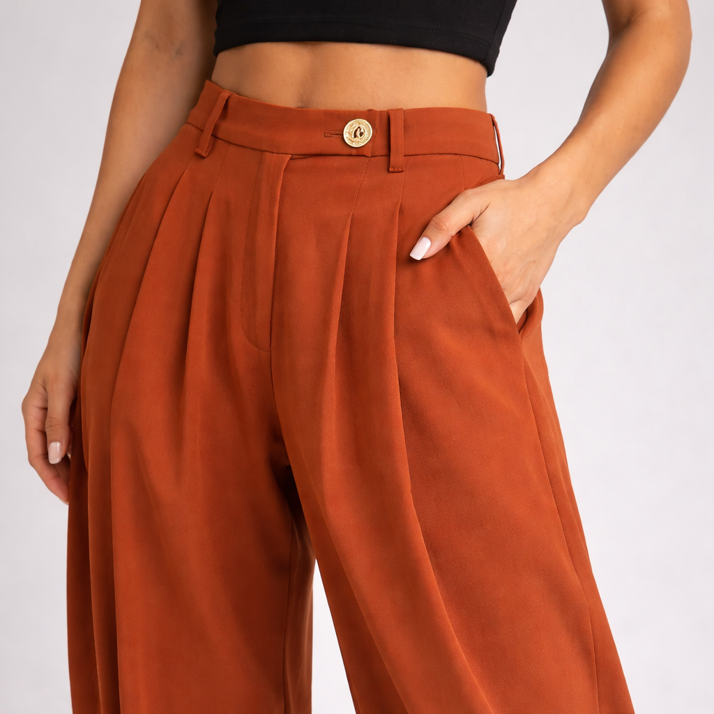 High Waist Plooibroek
