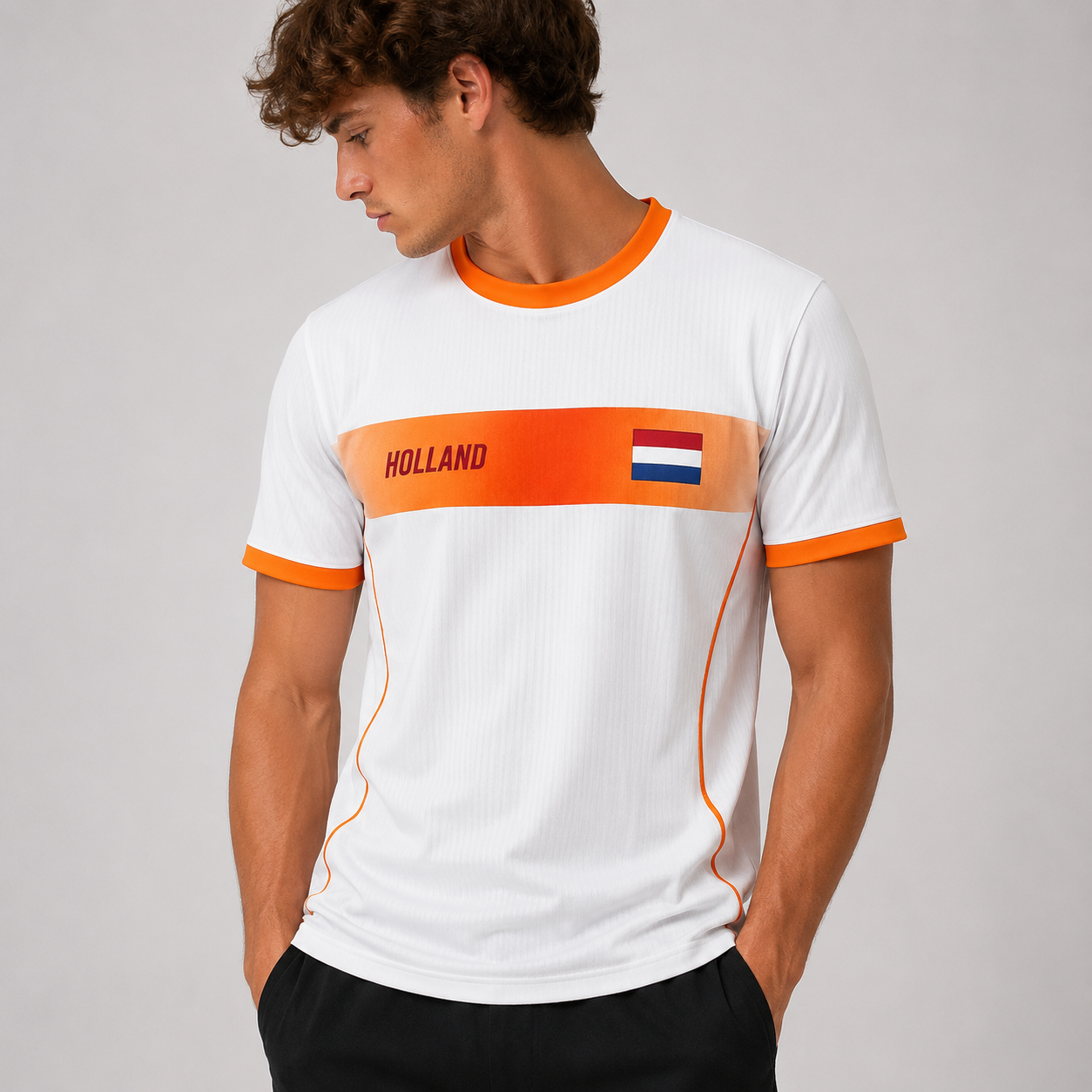 Dutchie Voetbalshirt (Eigen Rugnummer)