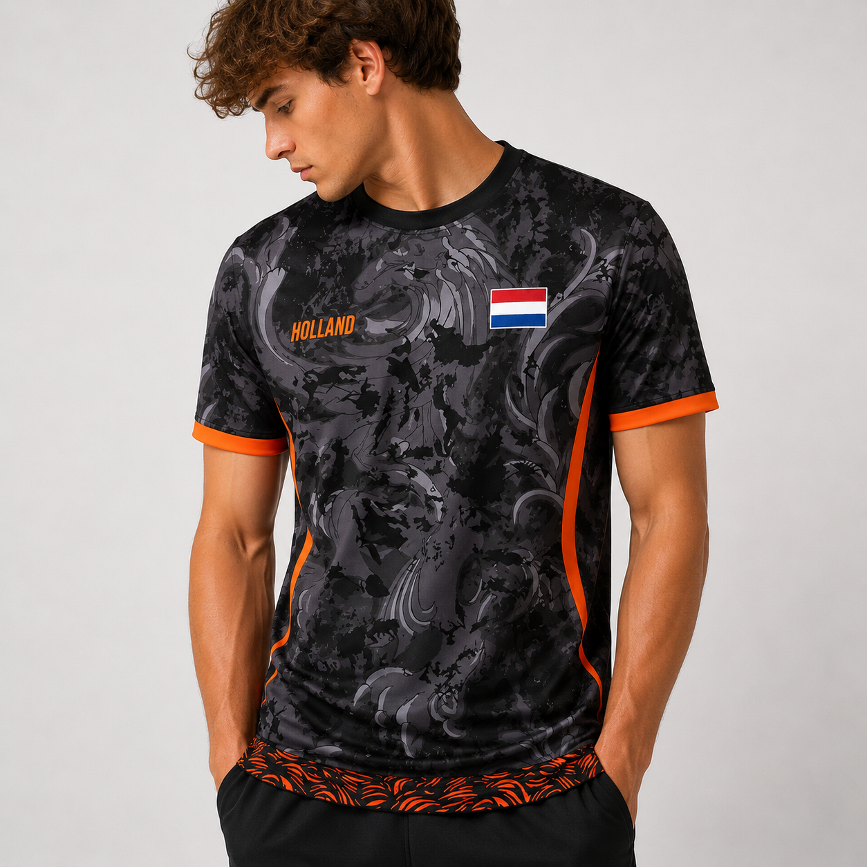 Dutchie Voetbalshirt (Eigen Rugnummer)