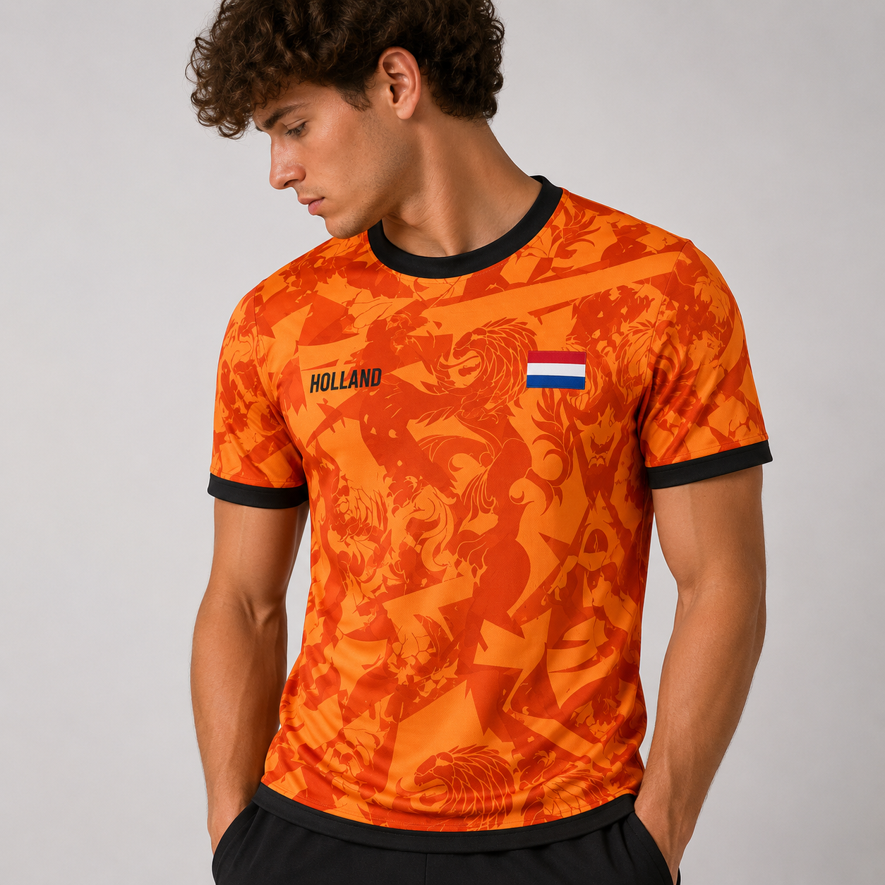 Dutchie Voetbalshirt (Eigen Rugnummer)