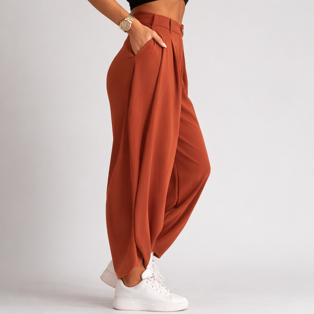 High Waist Plooibroek