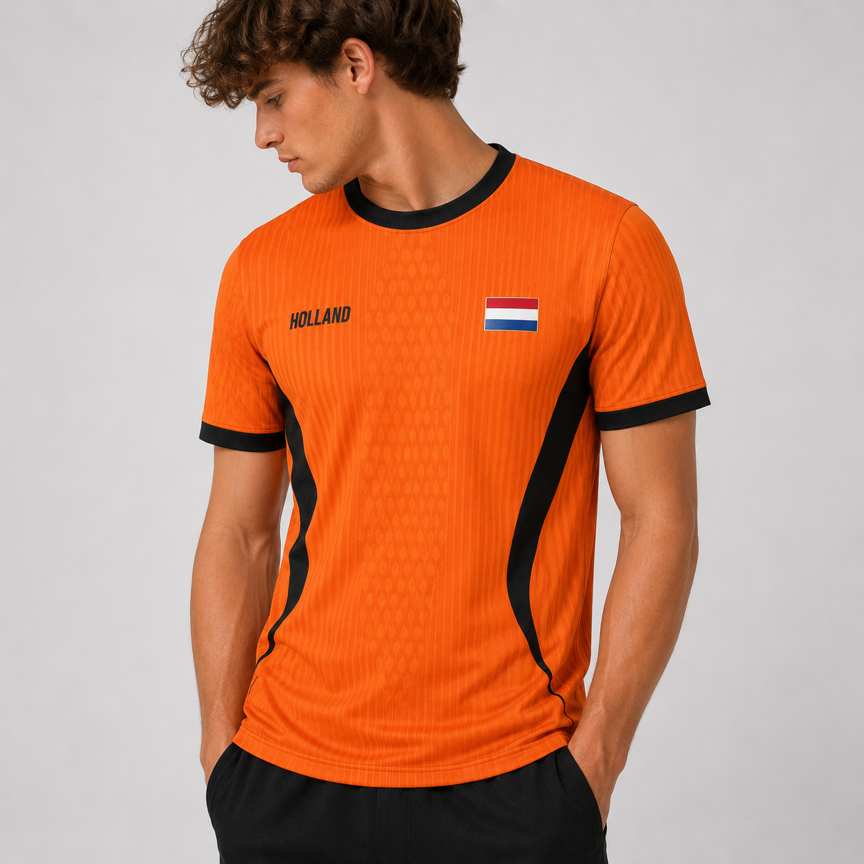 Dutchie Voetbalshirt (Eigen Rugnummer)