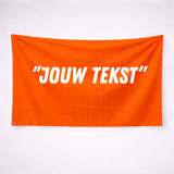 Custom Tekst Oranje Vlag