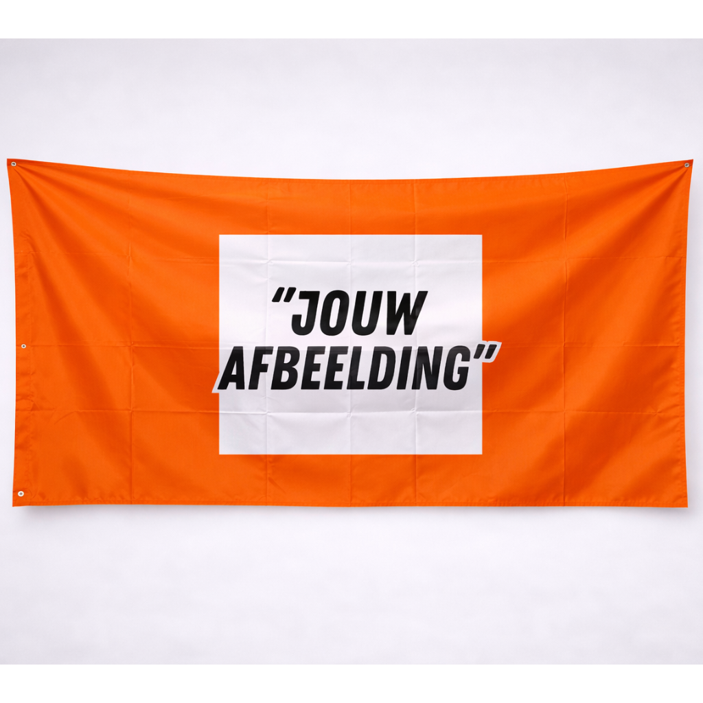 Custom Foto Oranje Vlag