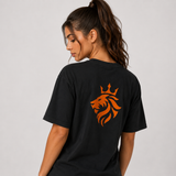 Oranje Corner Shirt Zwart