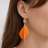 Vintage Feather Oorbellen