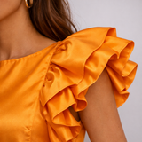 Ruffle Satin Premium