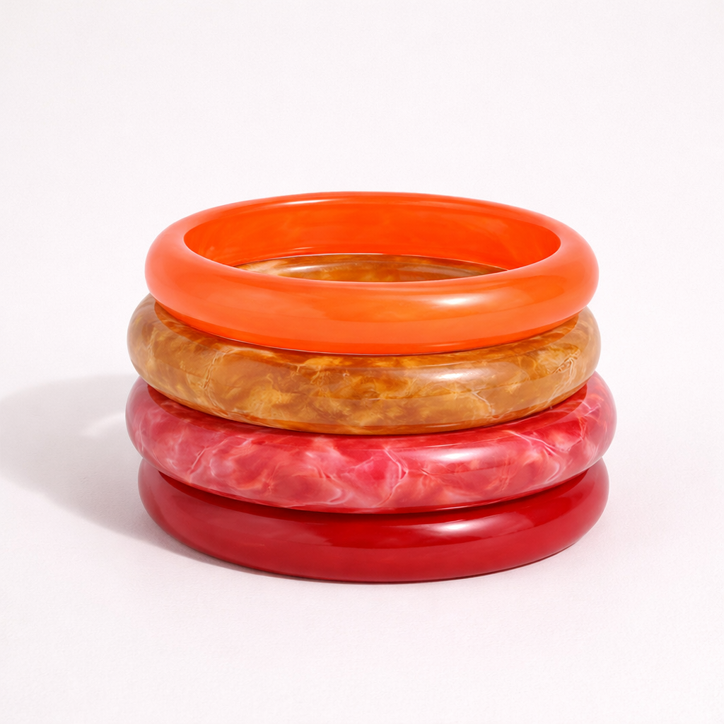 Vintage Resin Bangle Set