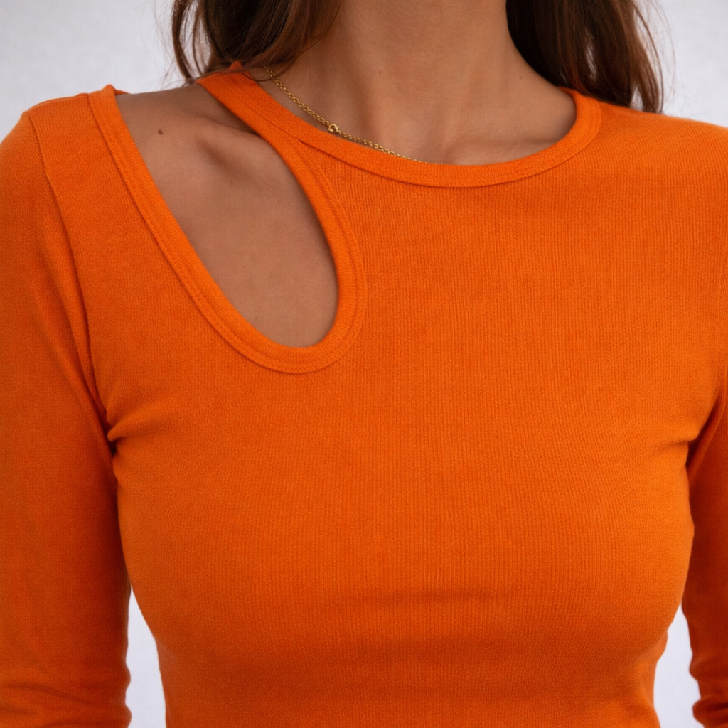 Cut-Out Long Sleeve
