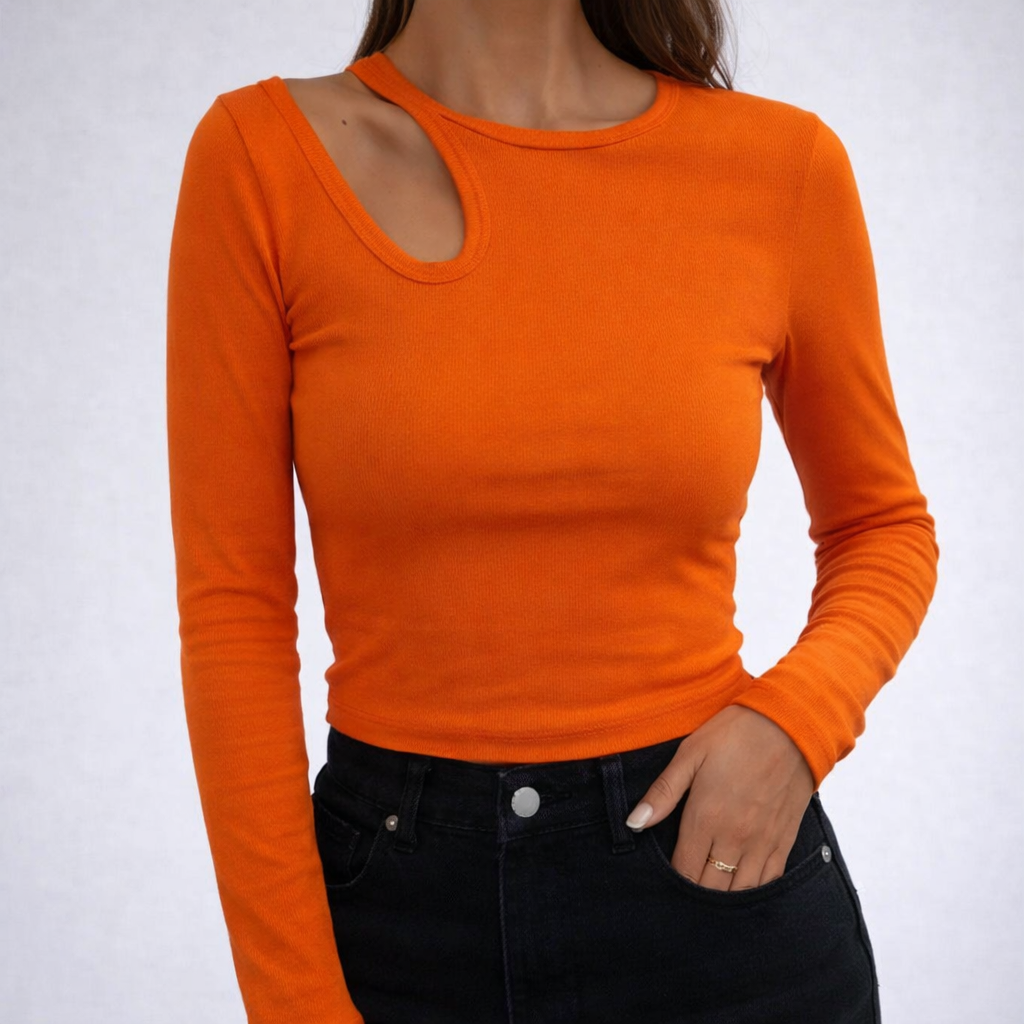 Cut-Out Long Sleeve