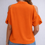Cut-Out Tie Neck