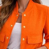 Casual Button-Up Bomber