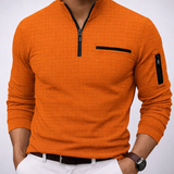 Grid Zip Sweater