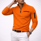 Grid Zip Sweater