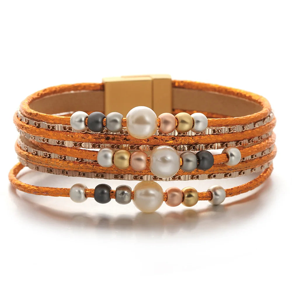 Chunky Leren Armband