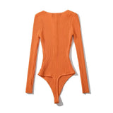 Ribbed Long Sleeve Bodysuit