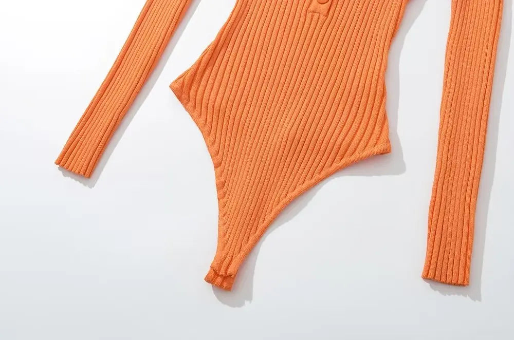 Ribbed Long Sleeve Bodysuit