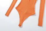 Ribbed Long Sleeve Bodysuit