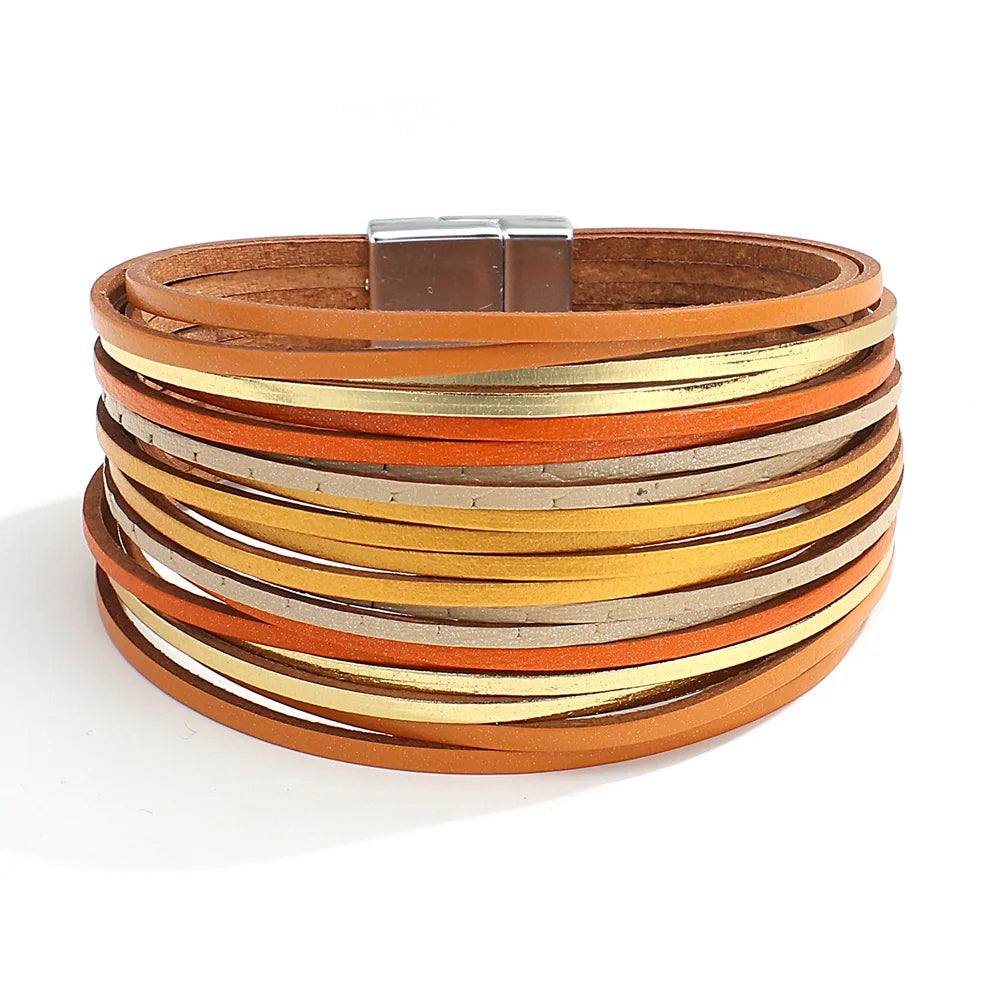 Chunky Leren Armband