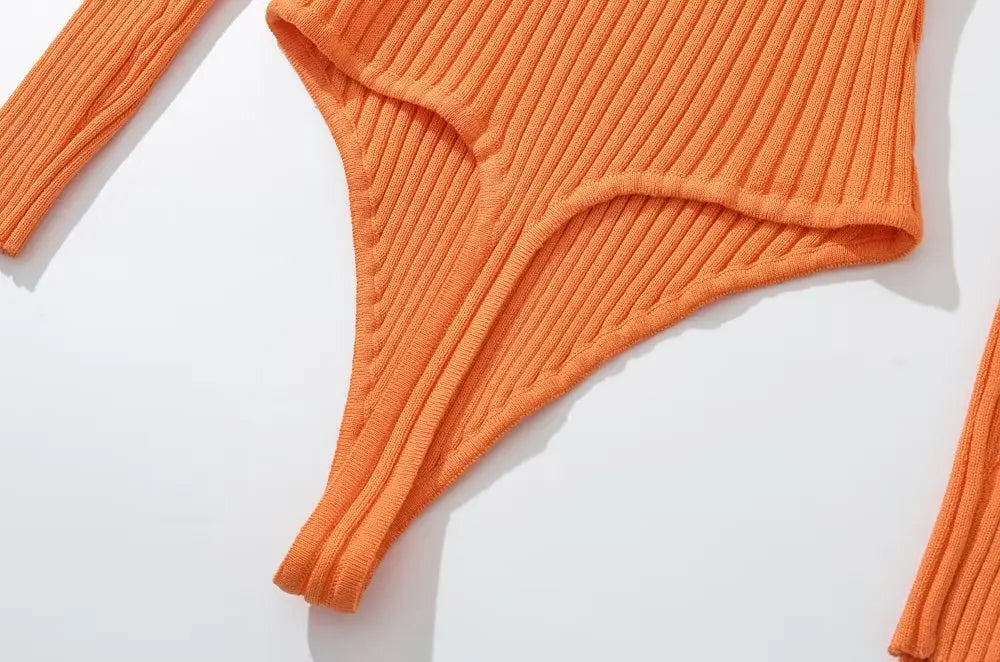 Ribbed Long Sleeve Bodysuit