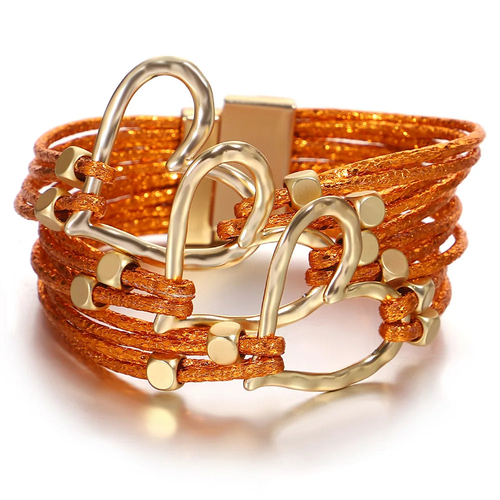 Chunky Leren Armband