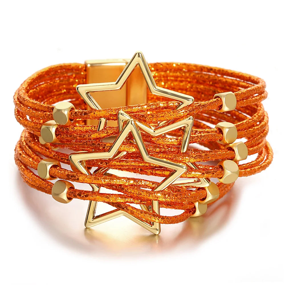 Chunky Leren Armband
