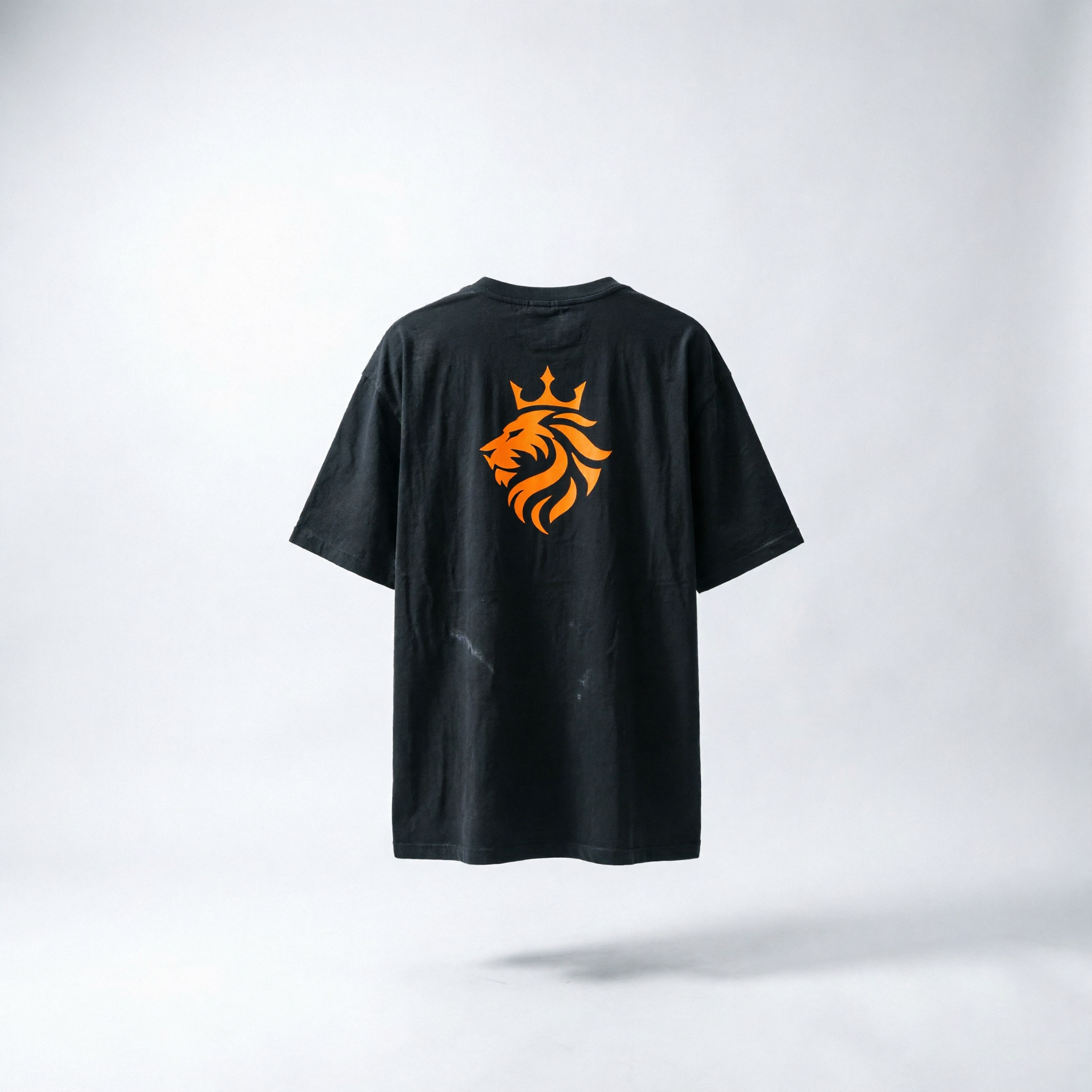 Oranje Corner Shirt Zwart