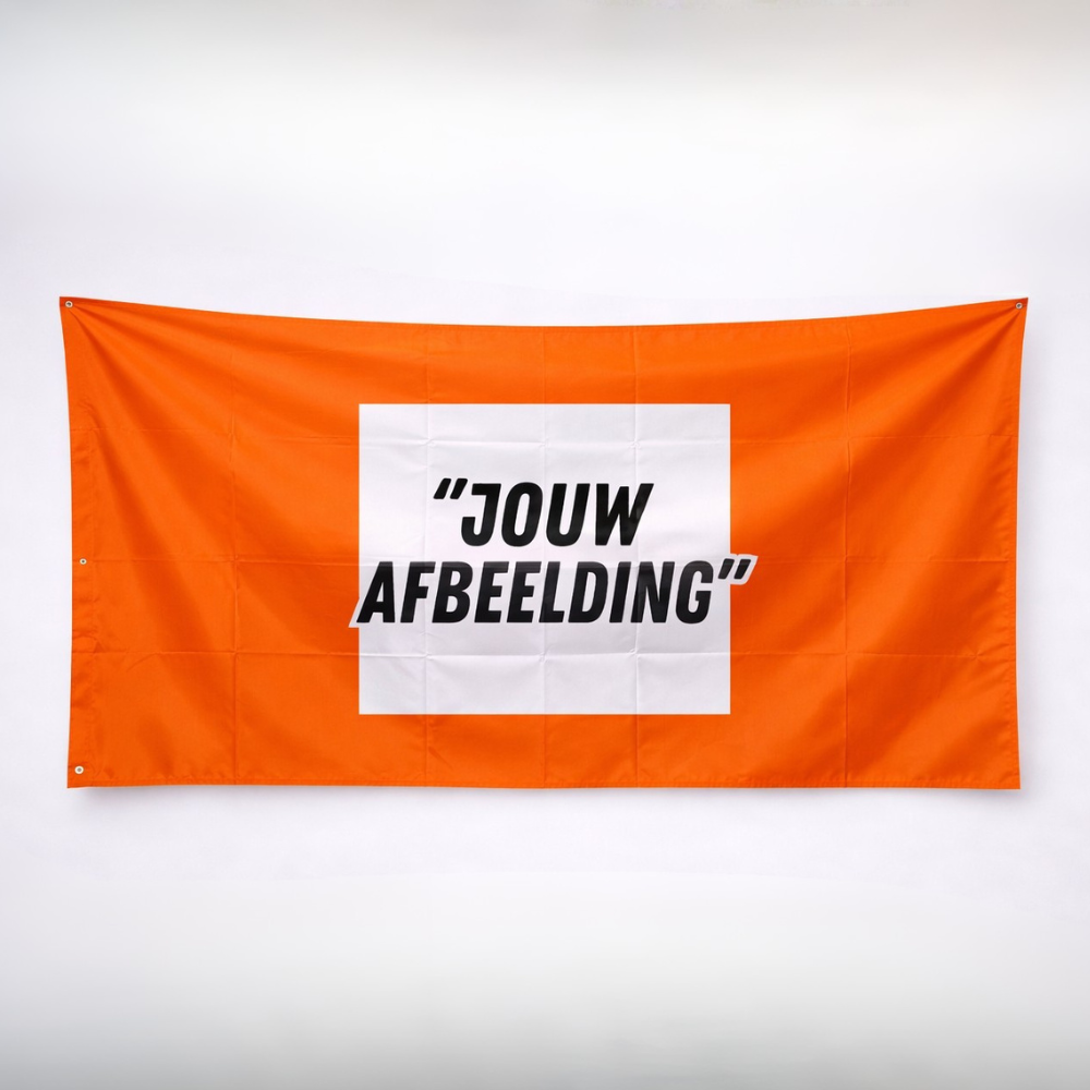 Custom Foto Oranje Vlag